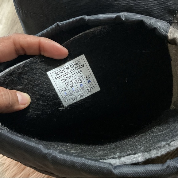Sorel Black Brown Snow Boots Size 6 - Picture 10 of 11